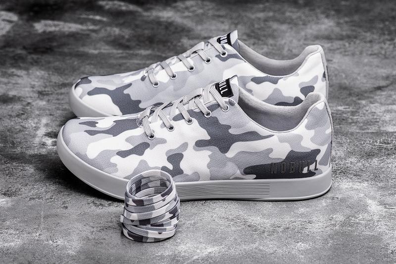 Dark / Grey Nobull Arctic Camo Canvas Women's Trainers | CA T1917C